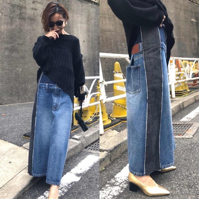 Ameri【新品】REMAKE LIKE DENIM SKIRT 1