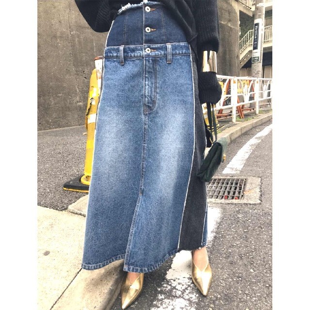 Ameri【新品】REMAKE LIKE DENIM SKIRT 4