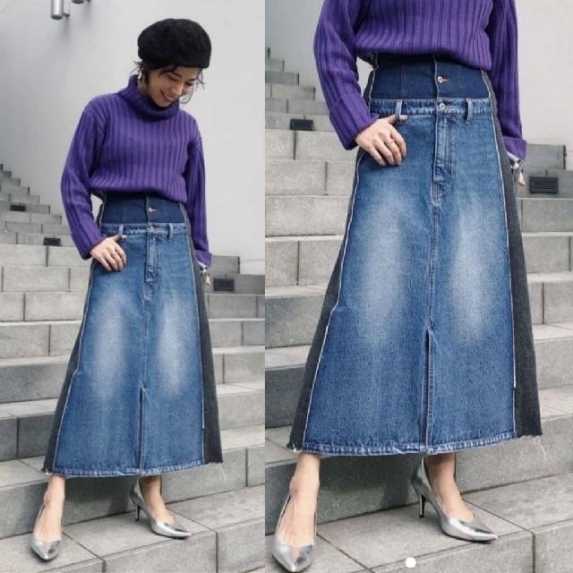 Ameri【新品】REMAKE LIKE DENIM SKIRT 5