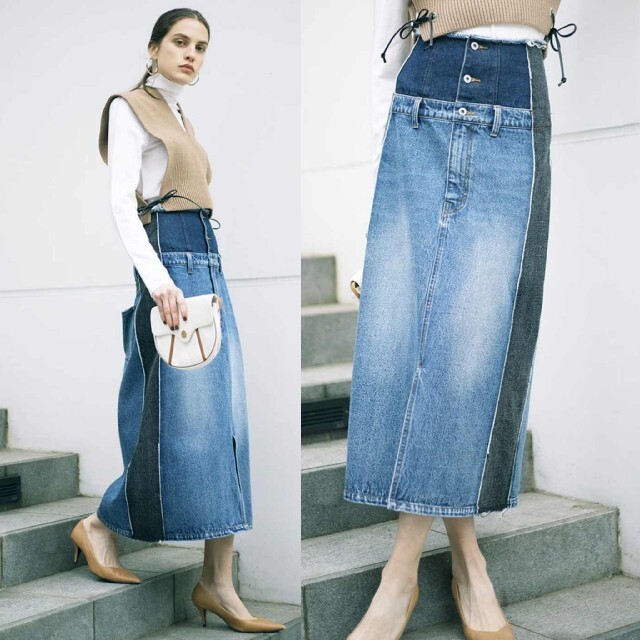 Ameri【新品】REMAKE LIKE DENIM SKIRT 6