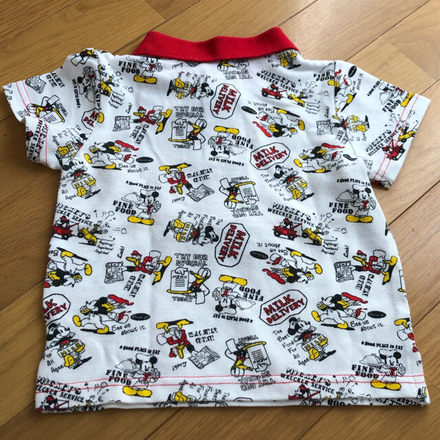 Disney(ディズニー)のミッキーマウス ポロシャツ 90 キッズ/ベビー/マタニティのキッズ服男の子用(90cm~)(Tシャツ/カットソー)の商品写真