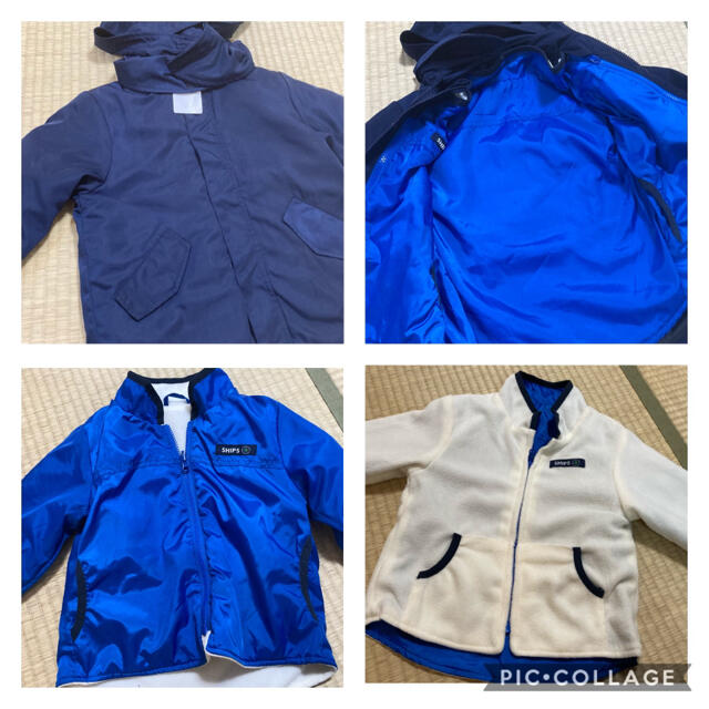 SHIPS KIDS(シップスキッズ)のSHIPS KIDS シップスキッズ コート＆シャツセット 110 キッズ/ベビー/マタニティのキッズ服男の子用(90cm~)(コート)の商品写真