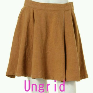 アングリッド(Ungrid)の新品♡Ungrid♡フレアスカート♡茶色(ミニスカート)