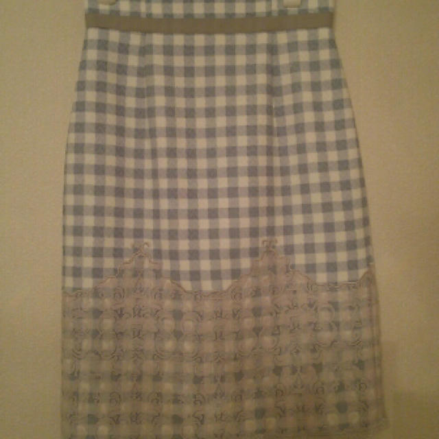 Apuweiser-riche(アプワイザーリッシェ)のアプ♡ギンガムチェックタイトスカート レディースのスカート(ひざ丈スカート)の商品写真