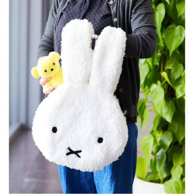 【新品】ミッフィーおかおBag ふわふわバッグ  トート miffy 展