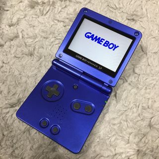 ゲームボーイアドバンス - 外装純正GBA SPブルー◇IPSv2バックライト