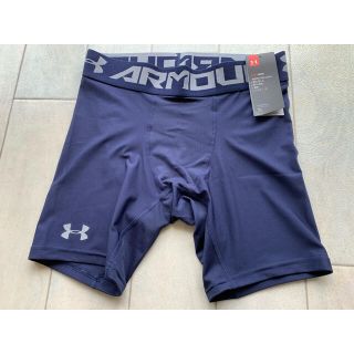 アンダーアーマー(UNDER ARMOUR)の【新品】アンダーアーマー　ヒートギア　ショーツ　ネイビー　紺　XL(ボクサーパンツ)