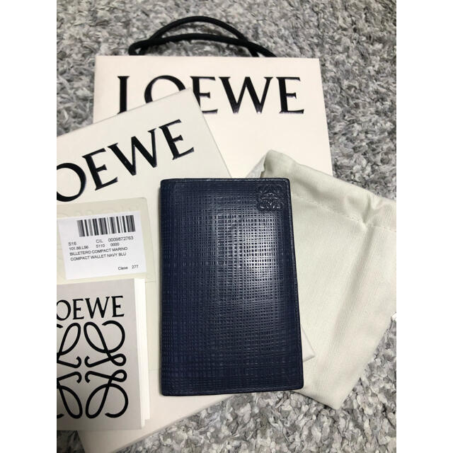 LOEWE ロエベ カードケース 名刺入れ ネイビーブルー | フリマアプリ ラクマ