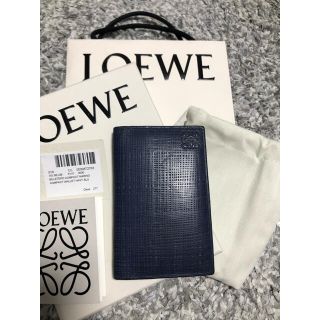 ロエベ(LOEWE)のLOEWE ロエベ カードケース 名刺入れ ネイビーブルー(名刺入れ/定期入れ)