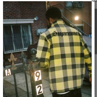 Supreme - Supreme Quilted Flannel Shirt Yellow XLの通販 by ちひろ ...