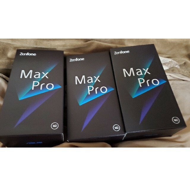 新品?正規品 ASUS - zenfone max pro m2 国内版3セット スマートフォン ...
