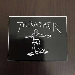 スラッシャー(THRASHER)の(縦7.1cm横9.5cm) THRASHER✖Gonzステッカー(その他)