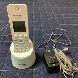 パナソニック(Panasonic)のPanasonic コードレス電話機　  VE-GDS02-A  ブルー(電話台/ファックス台)