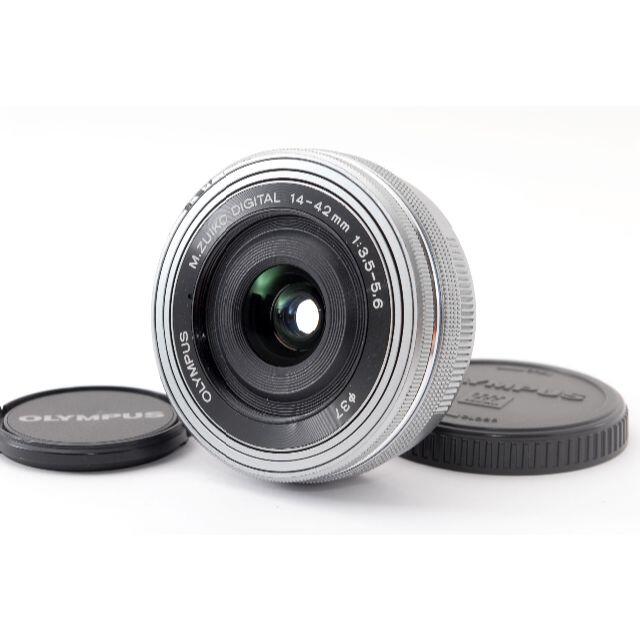 ❤電動ズーム❤オリンパス M.ZUIKO 14-42mm EZ シルバー4325 - レンズ