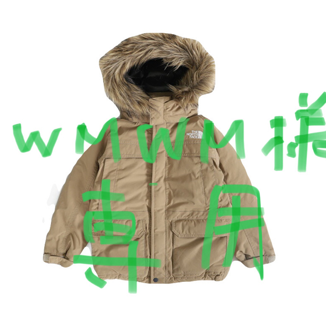 THE NORTH FACE(ザノースフェイス)のTHE NORTH FACE ファー付ダウンジャケット キッズ/ベビー/マタニティのキッズ服男の子用(90cm~)(ジャケット/上着)の商品写真