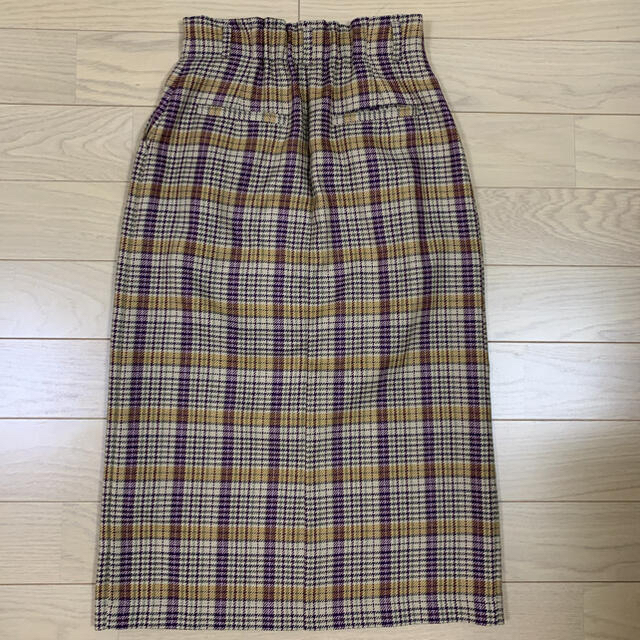 ハイウェストタイトスカート ロングスカート　紫グリーン黄 レディースのスカート(ロングスカート)の商品写真