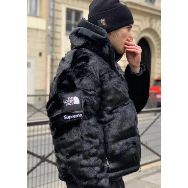 supreme the north face パーカー　黒　L