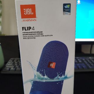 週末値引き【新品未使用】JBL Bluetoothスピーカー　FLIP4　ブルー(スピーカー)