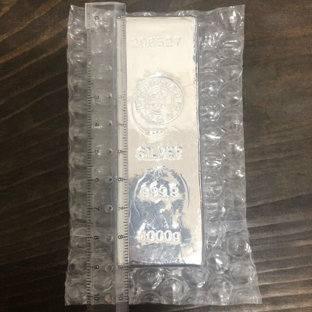 石福金属興業　純銀　地金　シルバーインゴット　999.9　新品未開封　1000g