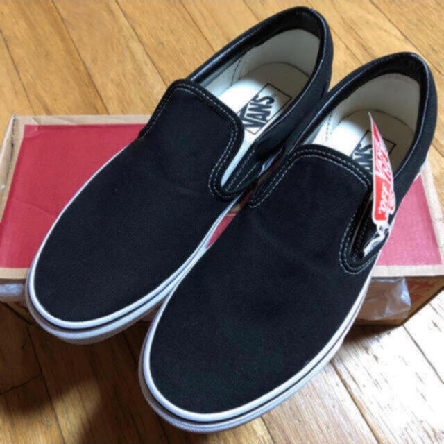 39s60バンズ VANS USA企画 スリッポン ブラック US10 28cm