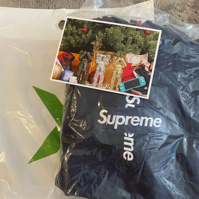 supreme cross box logo hooded XL NAVY