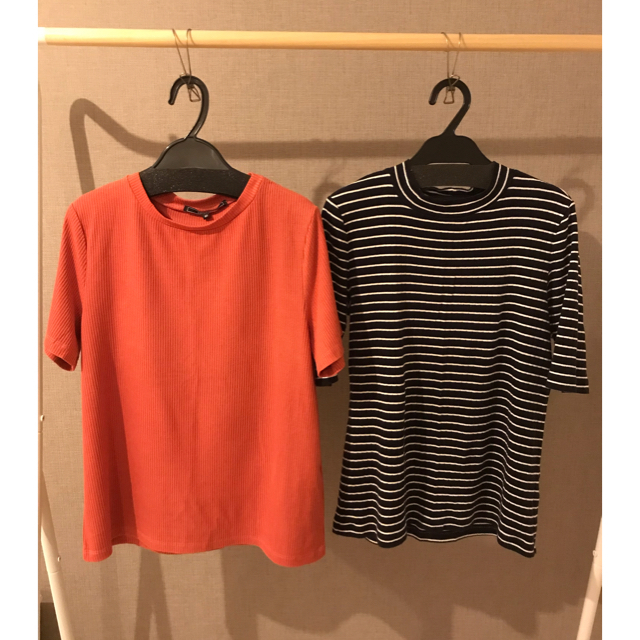 UNIQLO(ユニクロ)の※SALE※ UNIQLO ハイネック五部丈カットソー レディースのトップス(カットソー(長袖/七分))の商品写真