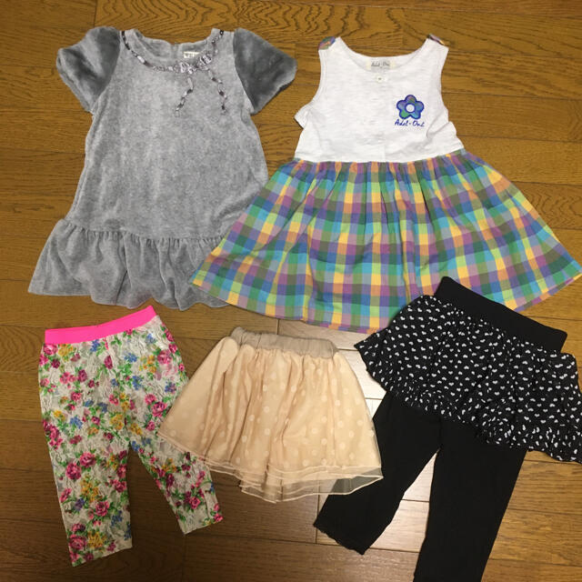 子供服 女の子 半袖 100〜110cm 8点セット  キッズ/ベビー/マタニティのキッズ服女の子用(90cm~)(ワンピース)の商品写真