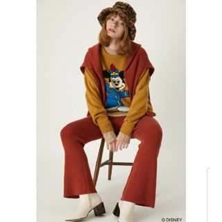 マウジー(moussy)の【新品未使用】moussy/マウジー☆リブフレアニットパンツ☆タグ付き(カジュアルパンツ)