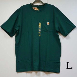 カーハート(carhartt)のCarhartt グリーン Tシャツ／Ｌ(Tシャツ/カットソー(半袖/袖なし))