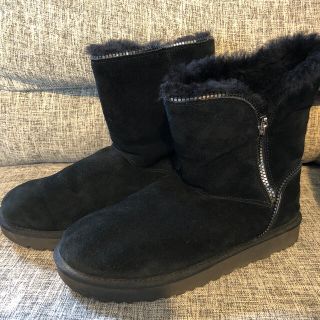 アグ(UGG)のUGG ムートンブーツ　ブラック　26センチ(ブーツ)