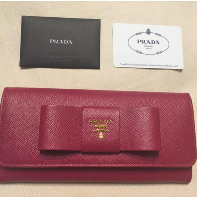 グランドセール PRADA プラダ 長財布 リボン 新品 未使用 - 財布