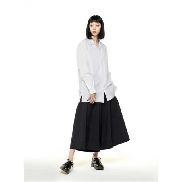 Broad Open Collar Shirt オープンカラーシャツ　ホワイト白