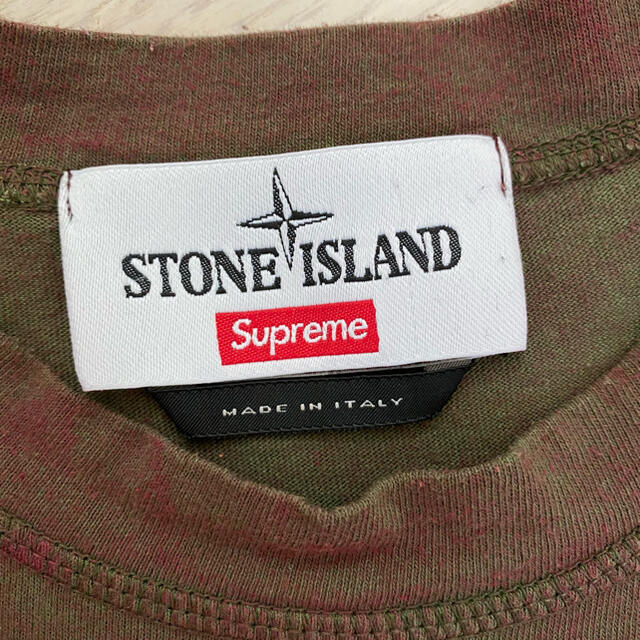 stone island supreme コラボTシャツ