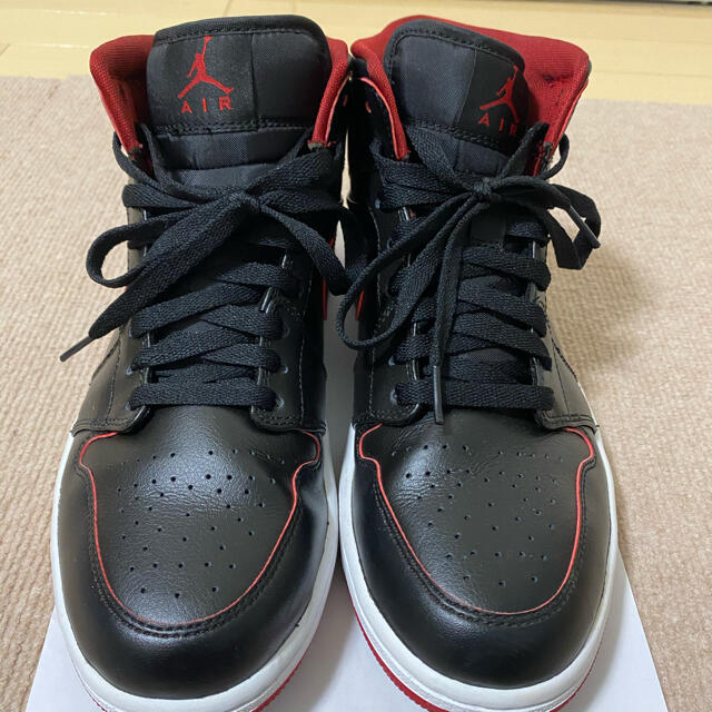 ナイキジョーダン1 Nike Jordan 1 黒/赤 27.5