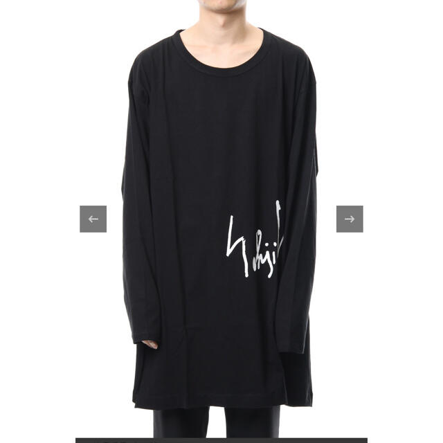 Yohji Yamamoto(ヨウジヤマモト)のグラウンドワイ　ロングスリーブジャンボカットソー　黒ブラック　ロンT メンズのトップス(Tシャツ/カットソー(七分/長袖))の商品写真