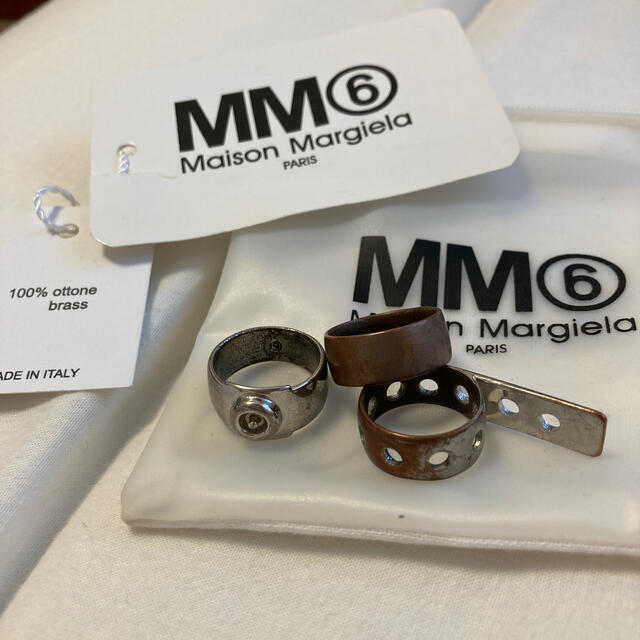 MM6(エムエムシックス)の16SS マルジェラ MM6 3連リング レディースのアクセサリー(リング(指輪))の商品写真