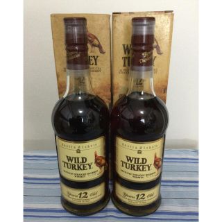 古酒　wild turkey ワイルドターキー12年　ウイスキー　2本(ウイスキー)