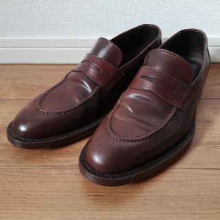 ジョルジオアルマーニ(Giorgio Armani)のジョルジオアルマーニ コードヴァン コインローファー 革靴 茶色 サイズ43(ドレス/ビジネス)