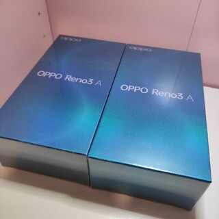 オッポ(OPPO)の【新品未開封】OPPO Reno3 A  白 黒 2台(スマートフォン本体)