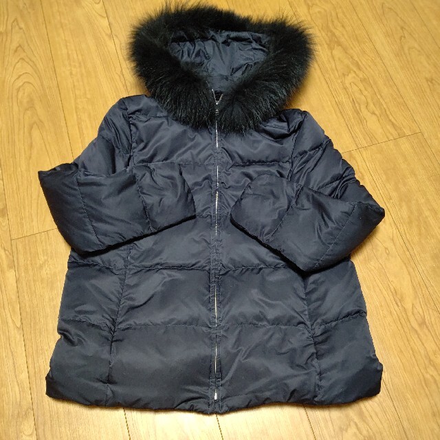 UNTITLED(アンタイトル)のUNTITLED　大きいサイズ　フーデット　ダウン　コート レディースのジャケット/アウター(ダウンジャケット)の商品写真