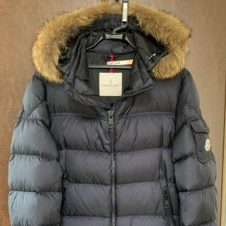 モンクレール(MONCLER)の【ベイ様専用】極美品 MONCLER MARQUE ネイビー 希少サイズ1(ダウンジャケット)