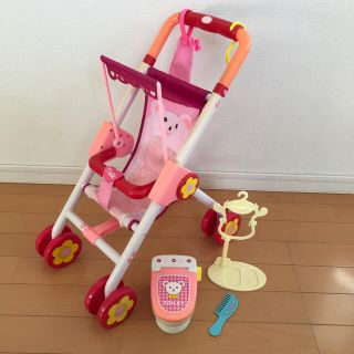 パイロット(PILOT)のメルちゃん　ベビーカー、トイレ、ハンガー、くし　セット(ぬいぐるみ/人形)