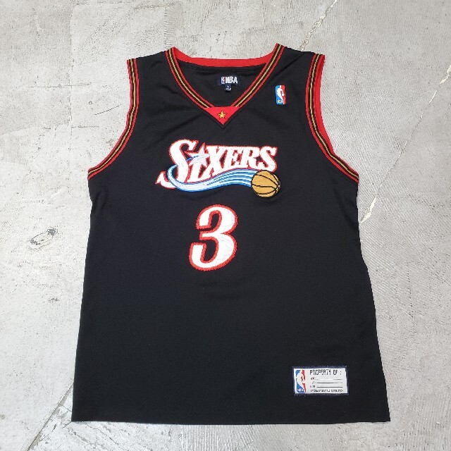 NBA sixers アイバーソン バスケットボール ユニフォーム ゲームシャツ