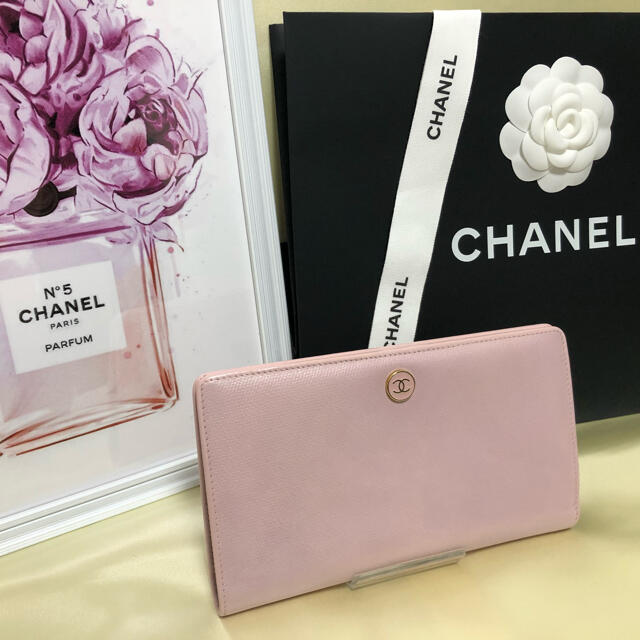 驚きの値段 CHANEL ピンク色 長財布 ココボタン A【正規品⭐︎極美品