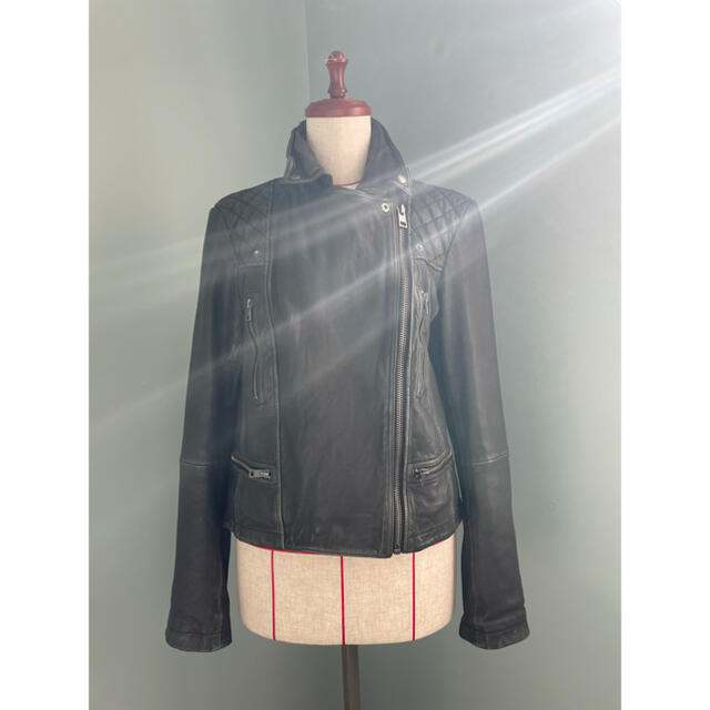 オールセインツ レザー バイカー ジャケット ライダース - ライダース