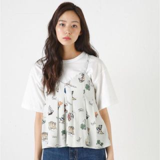 マウジー(moussy)のmoussy seaパターンキャミソール(キャミソール)