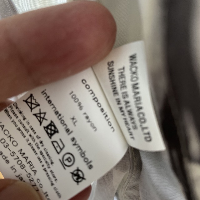 WACKO MARIA(ワコマリア)のワコマリア  アロハ　ハワイアン　シャツ　レーヨン　緊縛柄　長袖　XL 新品 メンズのトップス(シャツ)の商品写真