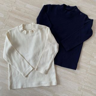 ユニクロ(UNIQLO)のUNIQLO リブハイネックT タグなし未使用(Tシャツ/カットソー)