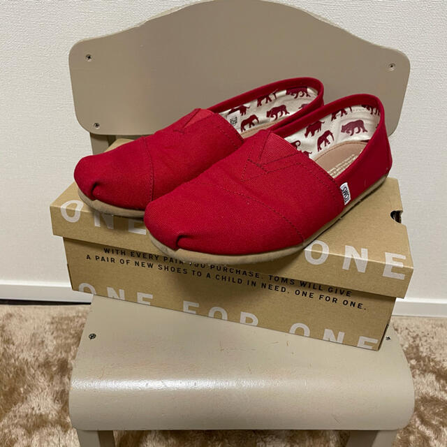 Toms トムス スリッポン 赤の通販 By さる S Shop トムズならラクマ