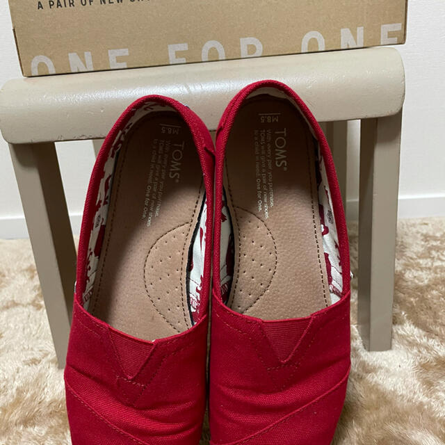 Toms トムス スリッポン 赤の通販 By さる S Shop トムズならラクマ